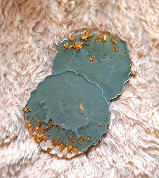 Jade & Gold Flakes